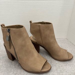 Circus by Sam Edelman Open Toe Ankle Booties Women’s Size 8 1/2
